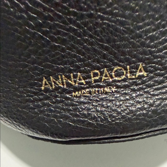 Anna Paola Black Mini Bucket Bag - Picture 3 of 8